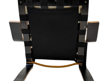 Mid-Century Modern Sculptural Plywood Lounge Chair, The Netherlands 1970s